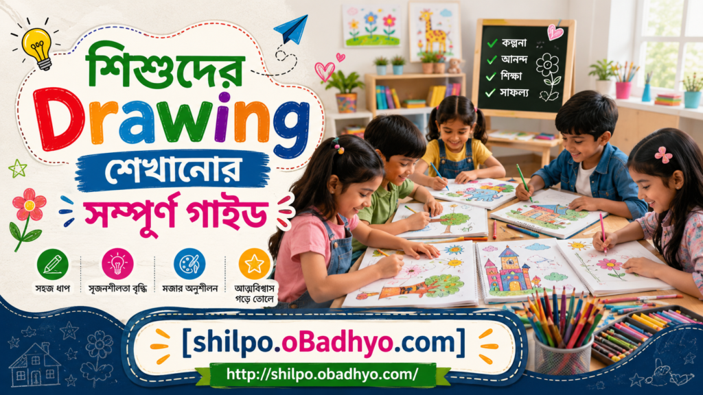 শিশুদের Drawing শেখানোর ১০টি কার্যকর টিপস: সৃজনশীলতা ও আত্মবিশ্বাস বাড়ানোর উপায়